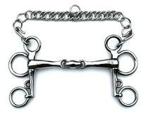 Baby Pelham doppelt gebrochen kurze Anzüge 5cm Edeldstahl  Pony Gebisse 11.5 cm