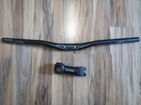 MTB  Vorbau und Lenker  "Bontrager"   31,8mm   100mm   630mm   schwarz   Top !!!