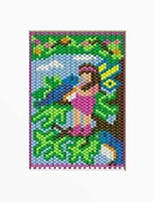 Friendship Fairy And Bird Beaded Banner Pattern
