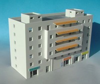 Wohnblock, 6 geschoßig,  Bausatz, Spur N, 1:160