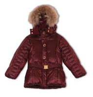 60% reduziert SALE - Pezzo Doro K82015-1 Winter Jacke mit Webpelz in bordeaux