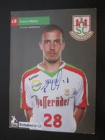 16292 Robert Weber SC Magdeburg Handball original signierte Autogrammkarte