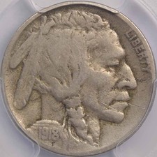 1918-D 5C Buffalo Nickel PCGS F15