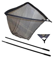 Karpfenkescher Kescher  1x1 Meter mit 2 geteilter Kescherstange  Neu  Kampfpreis