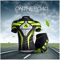 Radfahren Fahrradbekleidung Schnell Trocknend Kurzarm Fahrradtrikot & Radlerhose