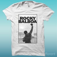 T-SHIRT " ROCKY BALBOA " WEIß