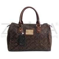 Giulia Pieralli - Damen Handtasche Damentasche Bowlingtasche - Kaffee Braun