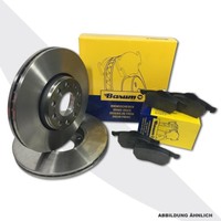 BARUM BREMSSCHEIBEN BREMSE BREMSEN BREMSBELÄGE VORNE VW GOLF 4 1J1 Ø 256 mm