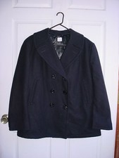 Regulation Issue US Navy 100% Wool Female Pea Coat Peacoat Overcoat 20R USN