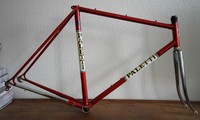 Luciano Paletti Frame RH 55 - Chrom Fork Rennrad Rahmen Gabel Campagnolo red