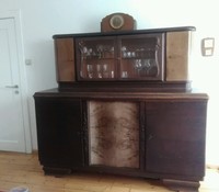 Antike prächtige Anrichte + passende Kommode aus den 30er Jahren Eiche 