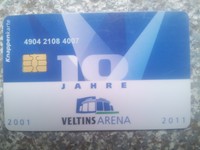 FC Schalke 04 S04 Knappenkarte 10 Jahre Arena