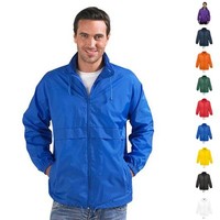 Herren Mann Regenjacke Jacke Windbreaker Surf Wasserabweisend mit Kapuze SOLS