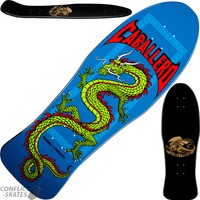 POWELL PERALTA Caballero "Chinesisch Dragon" Skateboard Deck Old Skool 10" BLAU