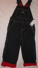 NEW Boys Osh Kosh Jean Overalls Fleece-Lined Very Warm Sz 24M