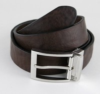 Diesel Herren Leder Wende Gürtel braun Leather Kroko Optik Belt Größe 95 cm