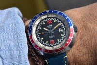 MEN'S ULTRARARE AMSA PARIS DIVER WATCH VINTAGE UHR MONTRE PLONGèE SUB OVERSIZED