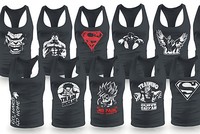 Mens Bodybuilding RACERBACK MMA MUSCLE VEST TANK TOP STRINGER GYM LOW SCOOP NECK