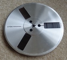 Tdk Professional 7" Metal Take Up Reel 1/4" Reel to Reel with Tape