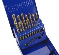 HSS Cobalt Spiralbohrer Satz 19-tlg 1-10mm Kobalt HSS-Co Metallbohrer Edelstahl 