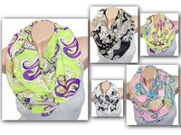 PAISLEY BLUME SOMMER FRÜHLING LOOP SCHAL SCHLAUCH RUNDSCHAL FASHION CHIFFON 