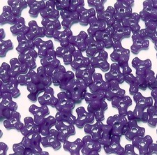 11mm Tri Beads Purple 1,000pc beading crafts jewelry Made in USA