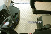 LKW Fußmatten für MERCEDES ACTROS MP4 Kunstleder Solostar   in Beige