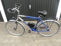 1x Fahrrad Bocas 28er blau/silber mit 8-Gang Shimano-Schaltung gebraucht