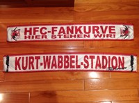 Ultras Seidenschal Schal HFC FANKURVE / KURT WABBEL STADION