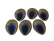 New 10pcs Embroidered Cloth Iron On Patch Sew Motif Applique peacock eye KQY-16