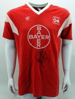 Bayer 04 Leverkusen Spielertrikot Shirt match worn #8 Falkenmayer signiert