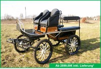 Pony Kutsche Fahrschulwagen Marathonwagen 25" Holzdekor Wagonette Kutschen 