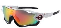 Sunglasses Polished##Jaw Breaker White/Fire OO Retail Lens