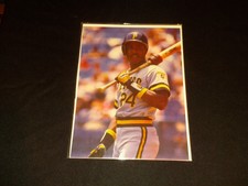 BARRY BONDS 8X10 COLOR PHOTO PITTSBURGH PIRATES BASEBALL MAGAZINE PHOTO