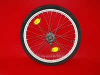 DDR Fahrrad Kinderfahrrad Hinterrad Rad Felge Stahlfelge Radnabe