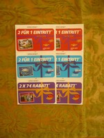 2 x 3  GUTSCHEINE -  FÜR -  FREI-Z-E-I-T-PA-R-K-S  HEIDEPARK  LEGOLAND SEALIFE