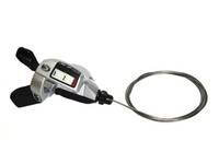 Fahrrad Schalt Hebel Shimano Deore LX SL T 660 3 fach links 1800 mm silber