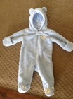 Carters Fleece Bunting Snowsuit 3mo EUC