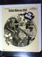The Misfits Marilyn Monroe Clarke Gable CED Selectavision -  RCA VIDEODISC CED
