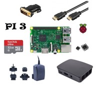 Raspberry Pi 3 Model B Set mit 32GB - Gehäuse - 2,5A Netzteil - HDMI uvm 7-teiig