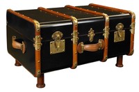 Authentic Models Stateroom Trunk, Black - Wohnzimmer Koffertisch, schwarz