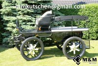 Kutsche Fahrschulwagen Marathonwagen Trainingswagen Wagonette Kutschen Black