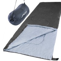 Schlafsack Deckenschlafsack Outdoorschlafsack Campingschlafsack Camping grau NEU