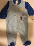 Little Me Blue Blanket Sleeper Sz 6M NWT