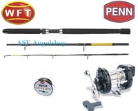 Penn / WFT Norwegen Combo mit Penn Commander LC 20 RH  Rute Never Crack Travel 