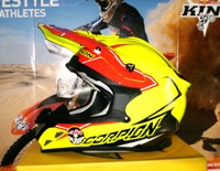 SCORPION EXO VX-15 Leggero Pumpsystem Cross Helm Suzuki RMZ Neon Gelb NEU XL UFO