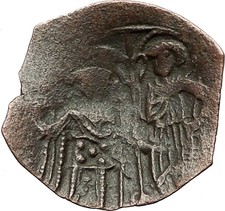 Palaeologus Dynasty 1259-1453AD - Trachy Authentic Ancient Byzantine Coin i59396