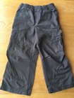 OSHKOSH BOYS PANTS - 4T - BROWN - ELASTIC WAIST - 6 POCKETS - EUC