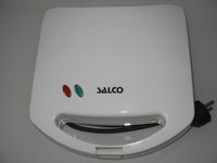 SALCO- SANDWICH- MAKER- SANDWICH- TOASTER mit KONTROLL- LEUCHTE- METALL- WEISS