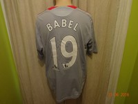 FC Liverpool Adidas Auswärts Trikot 2008- 2010 "Carlsberg" + Nr.19 Babel Gr.M
